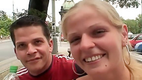 czech couple video: Young Czech Couple Bangs In Public
