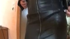leather video: Leather Jacket Sex