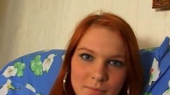 redhead teen video: Stunning Redhead Sucks & Fucks
