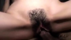 asian and bbc video: Hairy tattooed amateur bangs big black cock pov