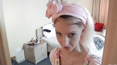 maid video: Slutty Maid Fucking Porn Addict Grandpa gets Cumshot in Mouth