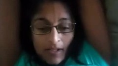 indian amateur video: Hot desi indian aunty giving blowjob and fucking lover