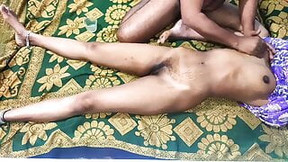 aged indian video: Desi Indian bhabhi – body massage and fucking