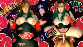 nerdy video: * Akatsuki ~ Naruto 2 CUMS Mirror Twin FM *