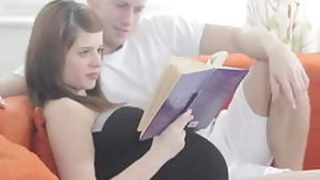 lactating video: Pregnant girl enjoys sex
