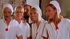 european vintage video: Hospital staff gives a lot of fantastic sex services in beds