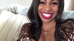 mature ebony video: Hot ebony cougar is gonna kiss your dickhead