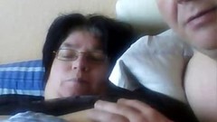 big pussy video: Horny fat amateur wife gets her swollen pussy rubbed by