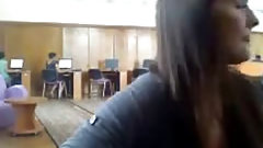 library video: Nude In Public School Library Amateur Teen on Webcam - Part 2