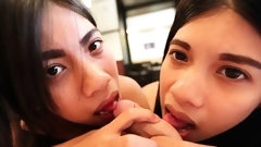 thai teen video: White Tourist Fucks Two Asian Thai Whores