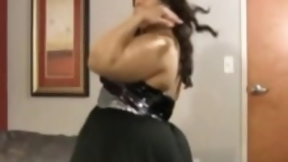 big black ass video: Fat ass ebony doing a solo show!