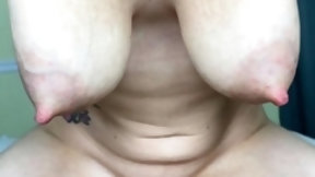 nipples video: Busty teen Tegan shows off her natural big boobs