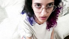 dyed hair video: Caught my step sister masturbating while watching porn