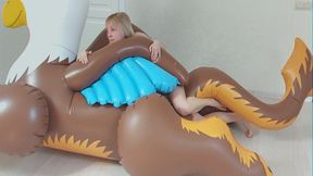 inflatable video: Alla hotly fucks a big inflatable griffin and gets a real orgasm!!!