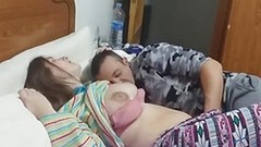 busty amateur video: Authentic couple I try her big tits and sip her breast milk I fuck hard