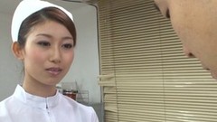 japanese nylon video: Asian Nurse In Nylon Pantyhose Enjoys Her Pussy Being Licked