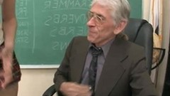 teacher and student video: Student fucks nasty old teacher to pass class