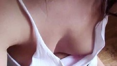 downblouse video: Braless room mate