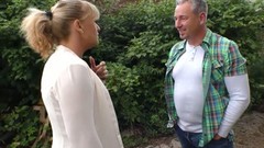 farm video: Nasty village blonde Frosya enjoys having dirty sex with farmer