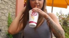 teen big ass video: Teen gets pov cum covered