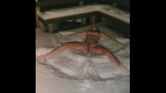 dare video: Naked Snow Angel