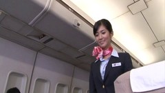stewardess video: Japanese stewardess Nozomi Aso enjoys having sex with a pilot