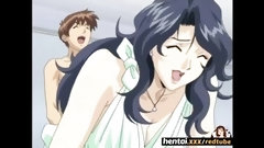 hentai video: Busty MILF Seduces a younger guy and swallows his load - Hentaixxx