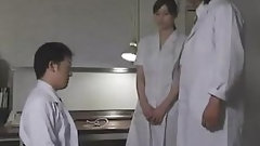 japanese big cock video: Japanese slut makes her hairy pussy wide for this big cock