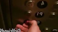 elevator video: Gorgeous gf with big juggs quick hardcore sex in the elevator