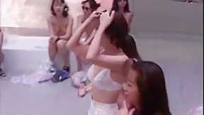 game show video: Japanese Game Show: Girls stripping Yakyuken Rock Paper Scissors
