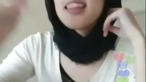 asian and arab video: Hijab Asia Smoking Naked
