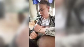 sloppy video: Big Black Dick cum load swallowing is part of a happy Russian huge tit whore daily routine
