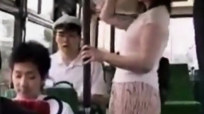 japanese in public video: masturbation in BUS