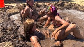 mud video: Barnyard Mud Wrestling