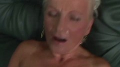 short hair video: 60 years old granny