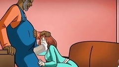 comic video: Married mother i'd like to fuck gets coarse anal drilled by the car repairman