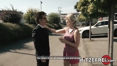 hardcore video: HITZEFREI German blonde Julia Pink fucked in the sauna