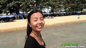 thai cum video: TUKTUKPATROL Fat Pussy Asian Leaks Juicy Cum after Fuck