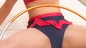 gymnast video: Talented girl choose porn over gymnastics