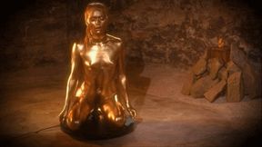 body painting video: Zoe & The Golden Idol (Mobile)