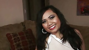 asian threesome video: Tia Lane is an Asian amateur in an interracial threesome fuck