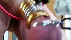 balls video: Slave suffers a cock torture as his balls are blue