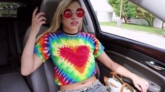 backseat video: Cheating girlfriend fucked hard