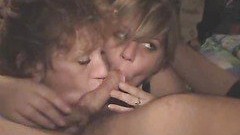amateur threesome video: Two Crack Heads Sucking Cock As A Team For Cash