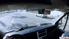 italian babe video: Italian babe fucks stranger in her truck