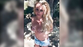 topless video: Britney Spears Disrobe Topless