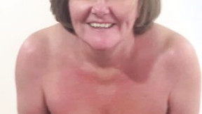 british video: Old Mom with giant boobs! shows her hubby how much she loves long penis!!