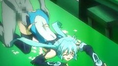 hentai monster video: Cute hentai girl gangbanged by monsters and facial cumshot