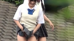 japanese student video: Japanese students squat