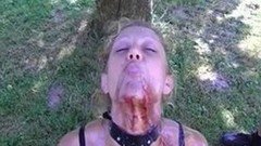 dirty video: Nasty bitch in the woods
